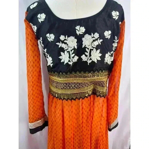 Vintage floor length semi stitched boho dress - Picture 8 of 9